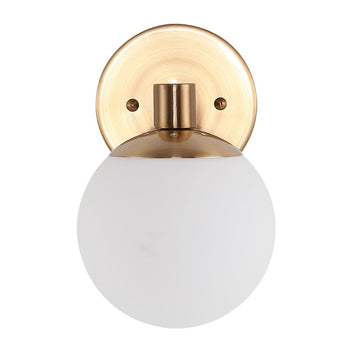 Modernist Globe Metal/Frosted Glass Modern Contemporary LED Vanity - JONATHAN Y